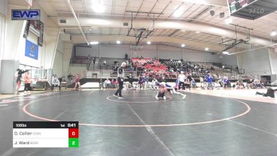 106 lbs 3rd Place - Owen Collier, Cushing High School vs Jackson Ward, Berryhill High School
