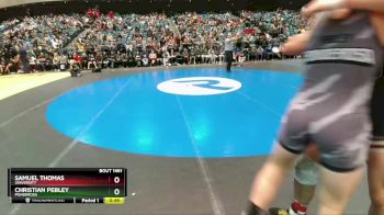 157 lbs Cons. Semi - Samuel Thomas, University vs Christian Pebley, Ponderosa