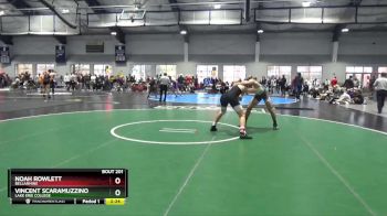 184 lbs Quarterfinal - Vincent Scaramuzzino, Lake Erie College vs Noah Rowlett, Bellarmine