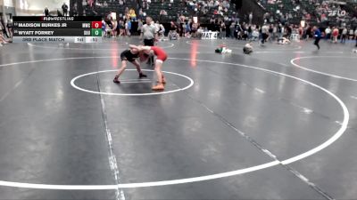 120 lbs 3rd Place Match - Madison Burkes Jr, MAC Wrestling Club vs Wyatt Forney, Southern