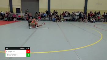 90 lbs Semifinal - Chase Lawrence, PINnacle Wrestling vs Declan Trueg, Immortal Athletics WC