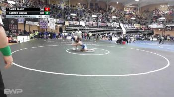 157 lbs Cons. Round 3 - Xander Young, Lyons HS vs Caleb Slane, Cherryvale HS