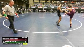 133 lbs Cons. Round 3 - 11 Jeramiah Steele, Menlo vs 14 Haden Hernandez, Missouri Valley