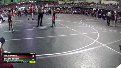 90 lbs Cons. Round 2 - Amos Warner, Gothenburg Jr Wrestling vs Duncan Bennett, Chadron Junior Wrestling Club