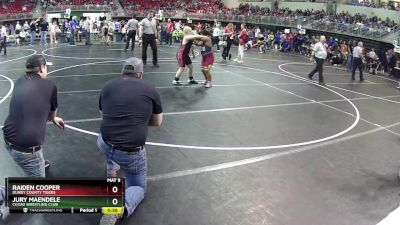 140 lbs Round 2 - Raiden Cooper, Dundy County Tigers vs Jury Maendele, Cozad Wrestling Club