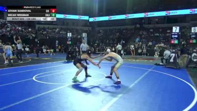 126 lbs Consi Of 32 #2 - Jovani Sandoval, Elk Grove (SJ) vs Micah Wegman, Calabasas (SS)