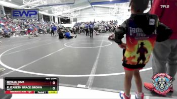 90 lbs Quarterfinal - BryLee Irsik, Nebraska WA vs Elizabeth Grace Brown, Pratt