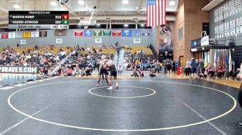 285 lbs Semifinal - Ogden Atwood, UNC Pembroke vs Mason Kump, Belmont Abbey