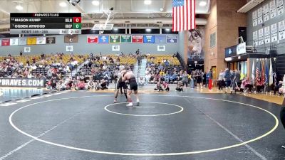 285 lbs Semifinal - Ogden Atwood, UNC Pembroke vs Mason Kump, Belmont Abbey