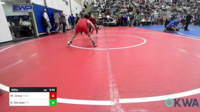 92 lbs Rr Rnd 2 - Maxwell Drew, Team Tulsa Wrestling Club vs Brayden Barajas, Grove Takedown Club