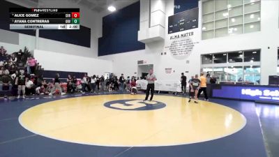 110 lbs Semifinal - Ayana Contreras, Orange Vista vs Alice Gomez, Corona
