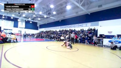 105 lbs Semifinal - Olive Lechiara, Temecula Valley vs Tessa Fortenbaugh, Canyon (Anaheim)