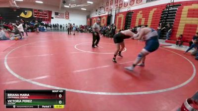 189 lbs Cons. Round 3 - Briana Maria, Centennial Corona vs Victoria Perez, Colony