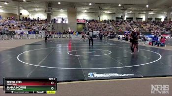 AA 175 lbs Cons. Round 2 - Zerek Keel, Warren Co. vs Jamar Morris, Columbia Central