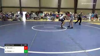 160 lbs Quarterfinal - Evan McLane, Roundtree Wrestling Academy vs William Oblisk, Hornets Wrestling Club