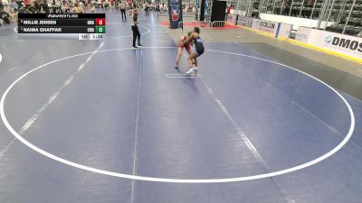 Junior Girls - 135 lbs Quarters - Naima Ghaffar, Contenders Wrestling Academy vs Millie Jensen, Nebraska Wrestling Academy