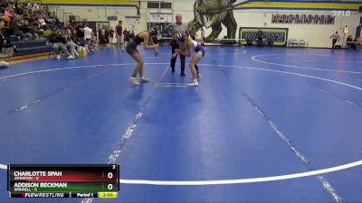 110 lbs Round 1 (8 Team) - Charlotte Spah, Johnston vs Addison Beckman, Grinnell