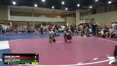 40 lbs Round 5 (6 Team) - Emmett Watson, Gulf Coast WC vs Cohen Williams, Gladiator WA