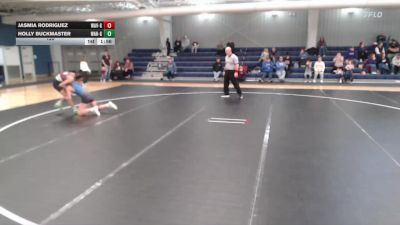 120 lbs Placement Matches - Jasmia Rodriguez, Waverly Girls vs Holly Buckmaster, Wahoo