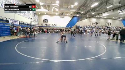 130 lbs Cons. Round 4 - McKay Hallman, Northside Wrestling Club vs Kade Johnston, Syracuse