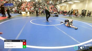 52 lbs Semifinal - Adam Reed, Henryetta Knights Wrestling Club vs Adam Brummett, Sperry Wrestling Club