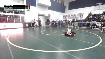 126 lbs Cons. Round 4 - Danny Tran, Canyon vs Jake Allen, Villa Park