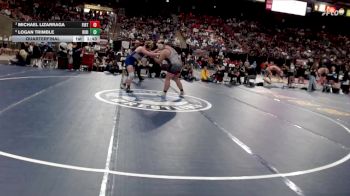 3A 285 lbs Quarterfinal - Michael Lizarraga, Firth vs Logan Trimble, Ririe