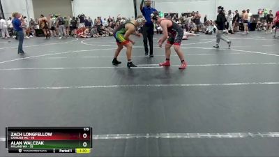 175 lbs Semis (4 Team) - Zach Longfellow, Cavalier WC vs Alan Walczak, Myland WA