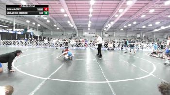 110 lbs Rr Rnd 1 - Adam Lopez, The Hunt Wrestling Club Black vs Logan Schreiner, Ragin Raisins Concord ES
