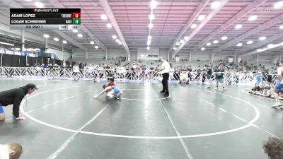 110 lbs Rr Rnd 1 - Adam Lopez, The Hunt Wrestling Club Black vs Logan Schreiner, Ragin Raisins Concord ES