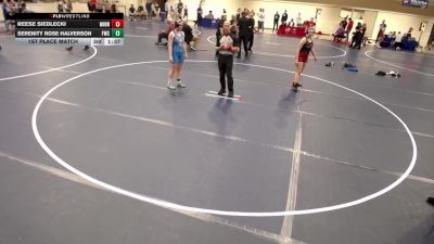 14U GIRLS - 165 lbs 1st Place Match - Paige Washburn, Rum River Wrestling vs Helen Peltier, Stillwater Area Wrestling