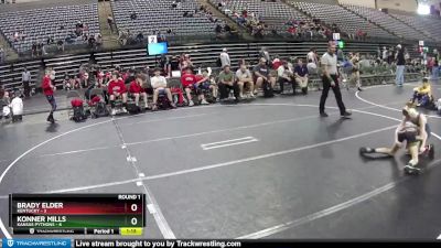 85 lbs Round 5 (6 Team) - Konner Mills, Kansas Pythons vs Brady Elder, Kentucky