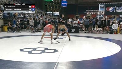 126 lbs Cons. Sub-rd Of 32 - Eli Schultz, Minnesota vs Bradley Bauman, Ohio