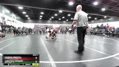 129 lbs Round 2 (8 Team) - Cannon Driscoll, CP Wrestling Academy vs Christian Stewart, Beast Mode