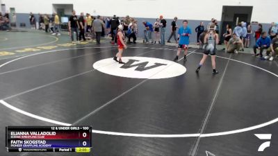 100 lbs Rr3 - Elianna Valladolid, Kodiak Wrestling Club vs Faith Skogstad, Pioneer Grappling Academy