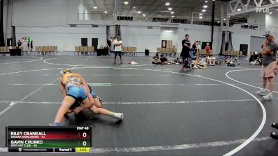 98 lbs Round 5 (8 Team) - Riley Crandall, Sakura Worldwide vs Gavin Chunko, Grit Mat Club