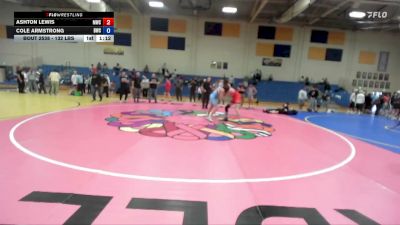 132 lbs 2nd Place Match - Ashton Lewis, Middleton Wrestling Club vs Cole Armstrong, Buzzsaw Wrestling Club