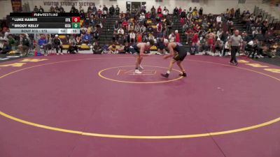 175 lbs Cons. Semi - Brody Kelly, IC Catholic Prep vs Luke Hamiti, Stillwater