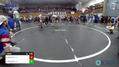 140 lbs Rr Rnd 1 - Andrew Burns, Red Ryder Wrestling Club vs Tyler Bryson, Harrah Little League Wrestling