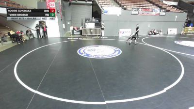 100 lbs Cons. Sub-semis - Robbie Gonzalez, Savage House Wrestling Club vs Zeen Orozco, Vacaville Wrestling Club