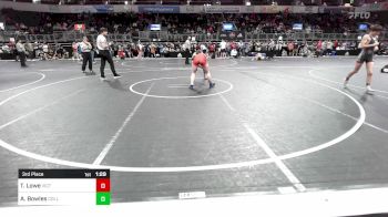 121.6-127.4 lbs 3rd Place - Temperance Lowe, Victory Wrestling vs Anna Bowles, Collum Trained