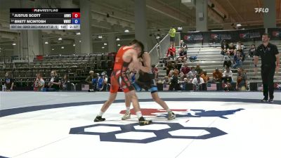 Champ. Round 2 - Justus Scott, Army (WCAP) vs Brett McIntosh, Wyoming Wrestling Reg Training Ctr