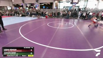 75 lbs Cons. Round 4 - Dawson Bond, Katy Area Wrestling Club vs Josiah Rendon, Heart And Pride Wrestling Club