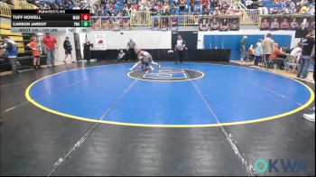 130 lbs Consolation - Tuff Howell, Madill Takedown vs Carson Jardot, Perry Wrestling Academy