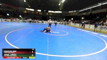 132 lbs Cons. Round 2 - Diesel Labady, Gila Ridge High School vs Donovan Reid, Tempe High School