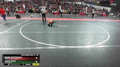 66 lbs Cons. Round 2 - Croix Pauli, Team Nazar vs Gavin Gottschall, Janesville Pythons WC