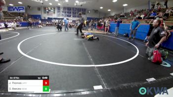 64-67 lbs Rr Rnd 5 - Jeremy Thomas, Little Axe Takedown Club vs Dj Reeves, Midwest City Bombers Youth Wrestling Club