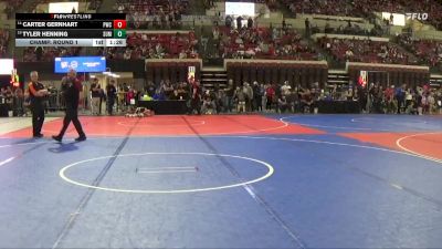 100 lbs Champ. Round 1 - Tyler Henning, Glasgow Wrestling Club vs Carter Gernhart, Powell Wrestling Club