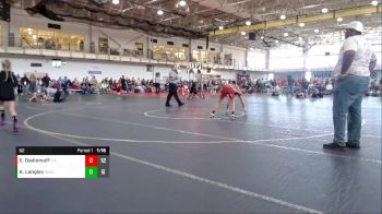 82 lbs Round 3 (6 Team) - Easton Dadiomoff, Team Minnesota vs Karleigh Langley, Big Money Movin