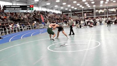 6 - 285 lbs Quarterfinal - Ashavand Ariaban, Langley vs Cole Leinberger, Thomas Dale